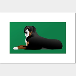 Greater swiss mountain dog Posters and Art